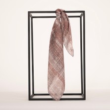 Piramit Naturel Eşarp | Kırçıllı Zemin