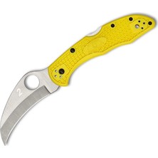 Spyderco Tasman Salt 2 Yellow Plainedge Çakı