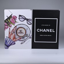 Kethuda Concept 2 Li Lıttle Book Siyah Beyaz & Cappuccıno Dekoratif Kitap Kutu
