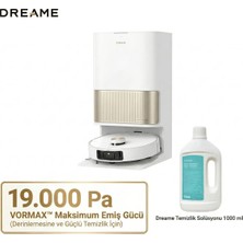Dreame L40S Pro Ultra 19.000 Pa Emiş Gücü Otomatik Mop Yıkama ve Kurutma Çöp Istasyonlu Robot Süpürge