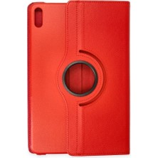 Pileli Store Pilelistore   Huawei Matepad Se 11 Kılıf 360 Tablet Deri Kılıf - Kırmızı