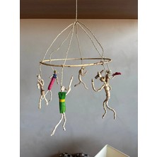 Miamantra El Yapımı Yağmur Dansçıları Bahçe/balkon/tavan Kanca Askılı Hasır Dekor