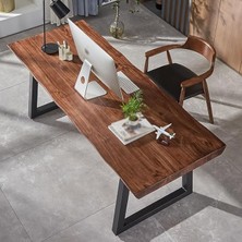 Timber's Team Arven- Ahşap Kütük Yemek Masası / Toplantı Masası / Çalışma Masası V Ayak