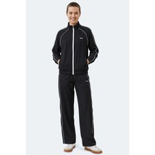 Slazenger Revel Kadın Dik Yaka Fermuarlı Kemik Eşofman Takımı