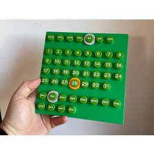 Dekoratif Sonsuz Halka Takvim (Ring Calendar) - Değiştirilebilir Halkalı 3D Duvar ve Masa Takvimi