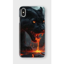 Karsu Design iPhone X/xs Uyumlu Baskılı Şeffaf Telefon Kılıfı | Koleksiyon: Minimal Black Panther