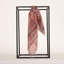 Piramit Naturel Eşarp | Kırçıllı Zemin