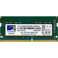 Kaia Life Twinmos MDD48GB3200N, 8gb, Ddr4, 3200MHZ, 1.2V Notebook Ram