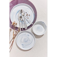 Paşabahçe Marble Porselen Salata Kase Mavi - 1 Adet