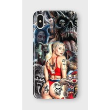 Karsu Design iPhone Xs Max Uyumlu Baskılı Şeffaf Telefon Kılıfı | Koleksiyon: Drip Art