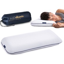 Visco Ortopedik Çocuk Yastığı 66X33 cm | 2+ Yaş Bebek ve Çocuklar Için | Taşıma Çantası Hediyeli