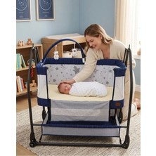 Nenny Triesta Anne Yanı (Ön Kısmı Açılır) Sallanır Tekerlekli Sabitlemeli Katlanır Portatif Sepet Beşik