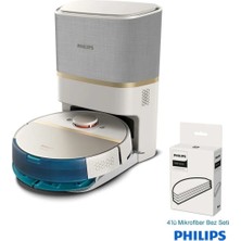 Philips Homerun 7000 Aqua XU7100 5.000 Pa Emiş Gücü Islak ve Kuru Temizlik Otomatik Boşaltma Istasyonlu Robot Süpürge