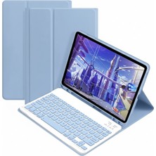 Microcase Xiaomi Poco Pad X1 11.2 Inch Tablet Uyumlu Bluetooth Klavyeli Standlı Kılıf Siyah - Bkk4