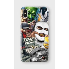 Karsu Design iPhone Xs Max Uyumlu Baskılı Şeffaf Telefon Kılıfı | Koleksiyon: Drip Art