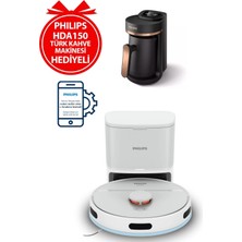 Philips Homerun 2000 Serisi XU2000 2.000 Pa Emiş Gücü Islak ve Kuru Temizlik Kompakt Tasarım Robot Süpürge