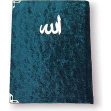 Asa Store Çanta Boy Kadife Kapaklı Yasin Kitabı Süngerli 128 Sayfa Koyu Yeşil Renk