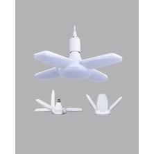 Asa Store Katlanabilir 4 Kollu LED Ampül 60 Watt 6000 Lumen Beyaz Işık