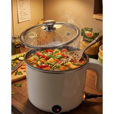 Asa Store Mini Elektrikli Yemek Pişirici 1 Litre Buharlı Pişirme Tepsili Mutfak Tenceresi