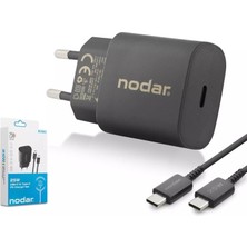 Nodar ND1003 25W Pd Süper Hızlı Şarj Seti Type-C To Type-C Kablolu