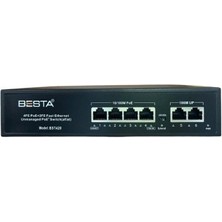 River World Poe Switch 6 Port 10/100 Mbps Masaüstü 4 Port Poe