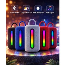 Bowie Bluetooth Kablosuz Hoparlör Soundbar Su Geçirmez Sd Kart Rgb 12 Saat Pil Ömrü Tüm Telefonlara Uyumlu