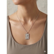 Stainless Steel 316L Çelik Gümüş Renk Güneş Kolye