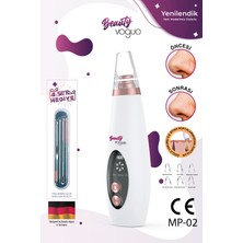 Beauty Vogue Vakumlu Yüz Bakım Cihazı 3 Parça Siyah Nokta Akne Sivilce Temizleme Arındırıcı