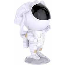 Astronot Şeklinde Bluetooth Hoparlör Gökyüzü Kumandalı Aydınlatma Lamba - Lisinya
