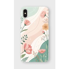 Karsu Design iPhone Xs Max Uyumlu Baskılı Şeffaf Telefon Kılıfı | Koleksiyon: Vintage Floral