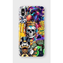Karsu Design iPhone X/xs Uyumlu Baskılı Şeffaf Telefon Kılıfı | Koleksiyon: Drip Art