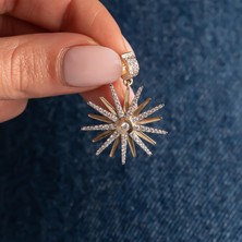 Hakan Mücevherat Taşlı Güneş 14 Ayar Kolye Ucu