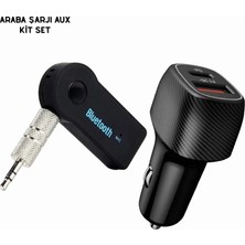 Asa Store Araç Içi Bluetooth Müzik Kiti + Type-C Pd Araç Şarjı Seti