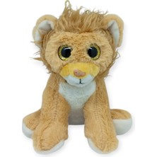 Peluş Cam Gözlü Hayvanlar 25 cm - Aslan (Lisinya)