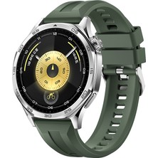 More TR Galaxy Watch 3 45MM Zore KRD-148 22MM Silikon Kordon - Koyu Yeşil