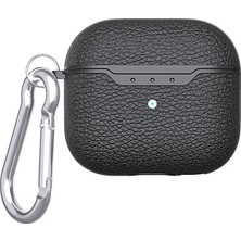 More TR Airpods 4 Kılıf Uyumlu Mtr Airbag 03 Silikon-Siyah