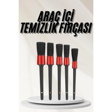 Asa Store Araç Içi LED Aksesuar 5 Farklı Detaylı Araba Temizlik Fırçası Oto Temizleme Fırçası