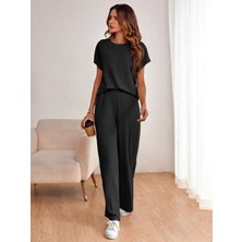 New Orginal Kadın Bol Kesim Pamuklu Günlük Şık Ikili Takım