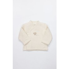 Blumi Kids Organik Pamuk Ayıcık Nakışlı 4'lü Yenidoğan Set