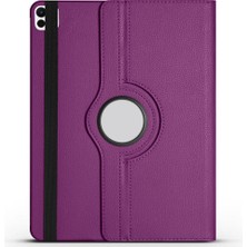More TR iPad Pro 13 2025 M5 Zore Dönebilen Standlı Kılıf - Mor