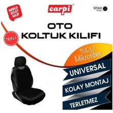 Carpi Tekli Oto Koltuk Kılıfı Siyah – Universal Mikrofiber