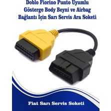 Vgate İcar Fiat Doblo Fiorino ve Punto Için Sarı Servi Soketi Arıza Tespit Cihazı Soketi
