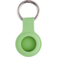 ​zore Airtag 01 Uyumlu Silikon Anahtarlık-Turkuaz