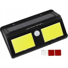 Solar Güneş Enerjili Sensörlü 96 Cob LED Aplik Duvar Tipi LED Lamba ( Lisinya )