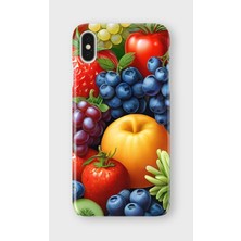 Karsu Design iPhone Xs Max Uyumlu Baskılı Şeffaf Telefon Kılıfı | Koleksiyon: Fruits And Vegetables