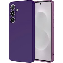 Caseart Samsung Galaxy S26 ile Uyumlu Kapak Kamera Korumalı Içi Kadife Lansman Silikon Kılıf - Mor