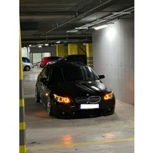 Femex Bmw E90 E92 E87 X1 X5 X6 Uyumlu Angel Eyes H8 Turuncu Mercekli LED Ampul