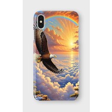 Karsu Design iPhone X/xs Uyumlu Baskılı Şeffaf Telefon Kılıfı | Koleksiyon: Freedom Eagle
