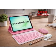 Samsung Galaxy Tab A11 8.7''inch 4/64GB Tablet+Beyaz Kalem+Lila Kılıf+Lila Klavye Mouse
