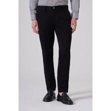 Morven  Erkek Siyah Pamuk Trend Dynamic Fit Chino Pantolon